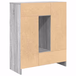 vidaXL Sideboard with Drawers and Doors Brown Oak 73x31x90 cm storage cabinet - grey sonoma - Additional view 7