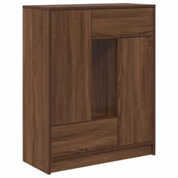 vidaXL Sideboard with Drawers and Doors Brown Oak 73x31x90 cm storage cabinet - brown oak