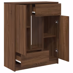 vidaXL Sideboard with Drawers and Doors Brown Oak 73x31x90 cm storage cabinet - brown oak - Additional view 4