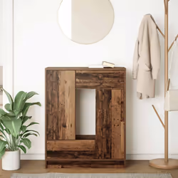 vidaXL Sideboard with Drawers and Doors Brown Oak 73x31x90 cm storage cabinet - old wood