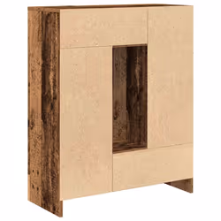 vidaXL Sideboard with Drawers and Doors Brown Oak 73x31x90 cm storage cabinet - old wood - Additional view 7