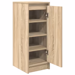 vidaXL Shoe Cabinet Grey Sonoma 29.5x34x76 cm Engineered Wood shoe rack - sonoma oak - Additional view 4