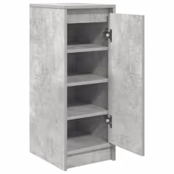 vidaXL Shoe Cabinet Grey Sonoma 29.5x34x76 cm Engineered Wood shoe rack - concrete grey - Additional view 4