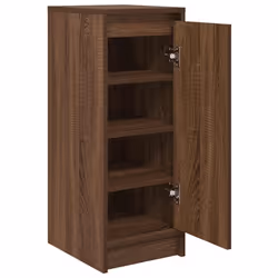 vidaXL Shoe Cabinet Grey Sonoma 29.5x34x76 cm Engineered Wood shoe rack - brown oak - Additional view 4