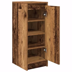vidaXL Shoe Cabinet Grey Sonoma 29.5x34x76 cm Engineered Wood shoe rack - old wood - Additional view 4