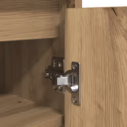 vidaXL Shoe Cabinet Grey Sonoma 29.5x34x76 cm Engineered Wood shoe rack - artisan oak - Additional view 10
