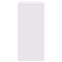 vidaXL Shoe Cabinet Smoked Oak 57x34x76 cm Engineered Wood shoe rack - white - Additional view 6