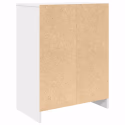 vidaXL Shoe Cabinet Smoked Oak 57x34x76 cm Engineered Wood shoe rack - white - Additional view 7