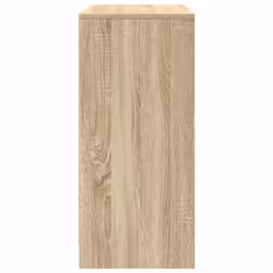vidaXL Shoe Cabinet Smoked Oak 57x34x76 cm Engineered Wood shoe rack - sonoma oak - Additional view 6