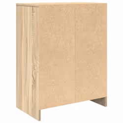 vidaXL Shoe Cabinet Smoked Oak 57x34x76 cm Engineered Wood shoe rack - sonoma oak - Additional view 7