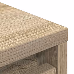 vidaXL Shoe Cabinet Smoked Oak 57x34x76 cm Engineered Wood shoe rack - sonoma oak - Additional view 8