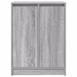 vidaXL Shoe Cabinet Smoked Oak 57x34x76 cm Engineered Wood shoe rack - grey sonoma - Additional view 5