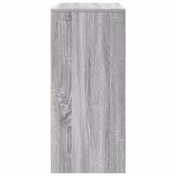 vidaXL Shoe Cabinet Smoked Oak 57x34x76 cm Engineered Wood shoe rack - grey sonoma - Additional view 6