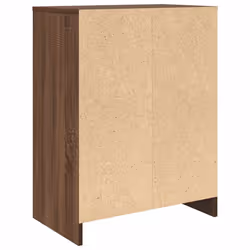 vidaXL Shoe Cabinet Smoked Oak 57x34x76 cm Engineered Wood shoe rack - brown oak - Additional view 7