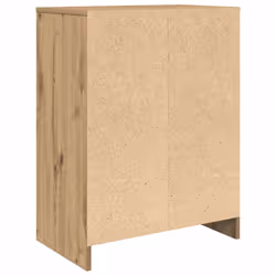 vidaXL Shoe Cabinet Smoked Oak 57x34x76 cm Engineered Wood shoe rack - artisan oak - Additional view 7