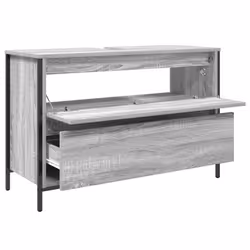 vidaXL Bathroom Basin Cabinet with Drawers Grey Sonoma 90x34.5x60 cm - Additional view 4