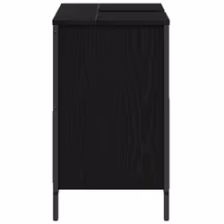 vidaXL Bathroom Basin Cabinet with Drawers Black Oak 60x34.5x60 cm - Additional view 6