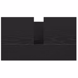 vidaXL Bathroom Basin Cabinet with Drawers Black Oak 60x34.5x60 cm - Additional view 8