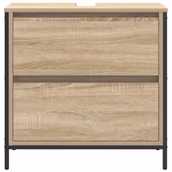 vidaXL Bathroom Basin Cabinet with Drawers Sonoma Oak 60x34.5x60 cm - Additional view 5