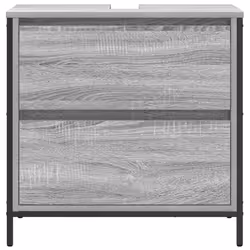 vidaXL Bathroom Basin Cabinet with Drawers Grey Sonoma 60x34.5x60 cm - Additional view 5
