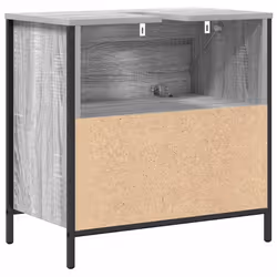 vidaXL Bathroom Basin Cabinet with Drawers Grey Sonoma 60x34.5x60 cm - Additional view 7