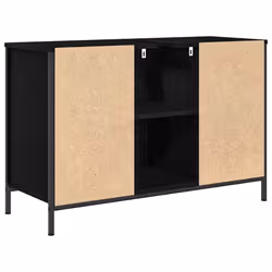 vidaXL Basin Cabinet with Drawers Black Oak 90x34.5x60 cm - Additional view 7