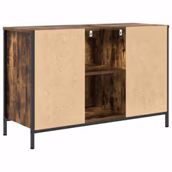 vidaXL Basin Cabinet with Drawers Smoked Oak 90x34.5x60 cm - Additional view 7
