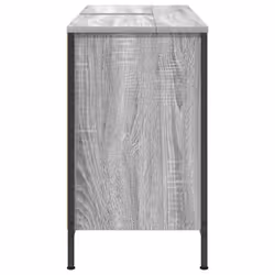 vidaXL Basin Cabinet with Drawers Grey Sonoma 90x34.5x60 cm - Additional view 6