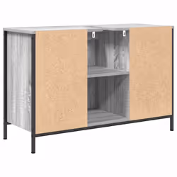 vidaXL Basin Cabinet with Drawers Grey Sonoma 90x34.5x60 cm - Additional view 7