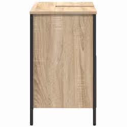 vidaXL Bathroom Basin Cabinet Smoked Oak 60x34.5x60 cm bathroom sink cabinet - sonoma oak - Additional view 6