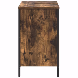 vidaXL Bathroom Basin Cabinet Smoked Oak 60x34.5x60 cm bathroom sink cabinet - smoked oak - Additional view 6