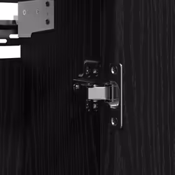 vidaXL Bathroom Wall Cabinet with Mirror Black Oak 60x21x60 cm - Additional view 10