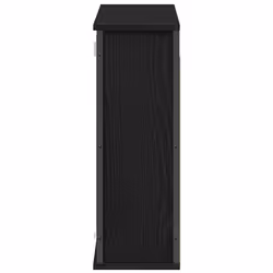 vidaXL Bathroom Wall Cabinet with Mirror Black Oak 60x21x60 cm - Additional view 5