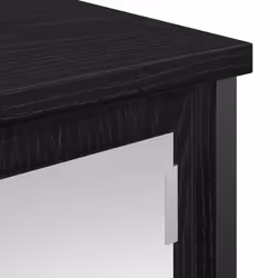 vidaXL Bathroom Wall Cabinet with Mirror Black Oak 60x21x60 cm - Additional view 8