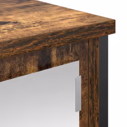 vidaXL Bathroom Wall Cabinet with Mirror Smoked Oak 60x21x60 cm - Additional view 8