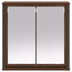 vidaXL Bathroom Wall Cabinet with Mirror Brown Oak 60x21x60 cm - Additional view 4