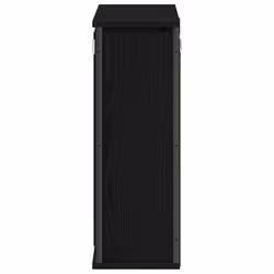 vidaXL Bathroom Wall Cabinet with Mirror Black Oak 50x21x60 cm - Additional view 6