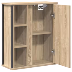 vidaXL Bathroom Wall Cabinet with Mirror Sonoma Oak 50x21x60 cm - Additional view 4