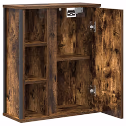 vidaXL Bathroom Wall Cabinet with Mirror Smoked Oak 50x21x60 cm - Additional view 4