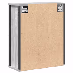 vidaXL Bathroom Wall Cabinet with Mirror Grey Sonoma 50x21x60 cm - Additional view 7