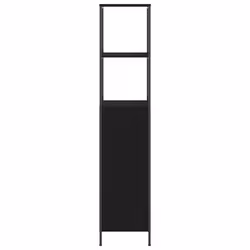 vidaXL Bathroom Cabinet with Shelves Black Oak 36x35x165 cm - Additional view 6