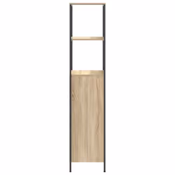 vidaXL Bathroom Cabinet with Shelves Sonoma Oak 36x35x165 cm - Additional view 6