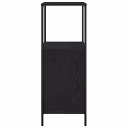 vidaXL Bathroom Cabinet with Shelves Black Oak 36x35x95 cm - Additional view 6