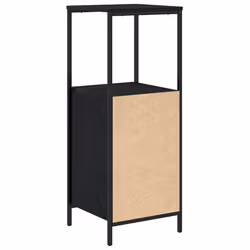 vidaXL Bathroom Cabinet with Shelves Black Oak 36x35x95 cm - Additional view 7