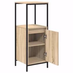 vidaXL Bathroom Cabinet with Shelves Sonoma Oak 36x35x95 cm - Additional view 4
