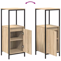 vidaXL Bathroom Cabinet with Shelves Sonoma Oak 36x35x95 cm - Additional view 8