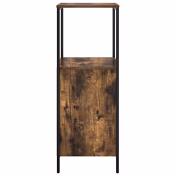 vidaXL Bathroom Cabinet with Shelves Smoked Oak 36x35x95 cm - Additional view 6