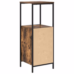 vidaXL Bathroom Cabinet with Shelves Smoked Oak 36x35x95 cm - Additional view 7