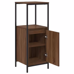 vidaXL Bathroom Cabinet with Shelves Brown Oak 36x35x95 cm - Additional view 4