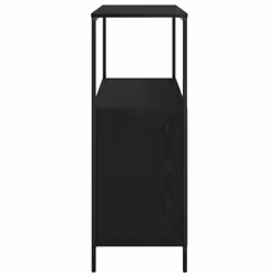 vidaXL Bathroom Cabinet with Shelves Black Oak 76.5x35x95 cm - Additional view 6